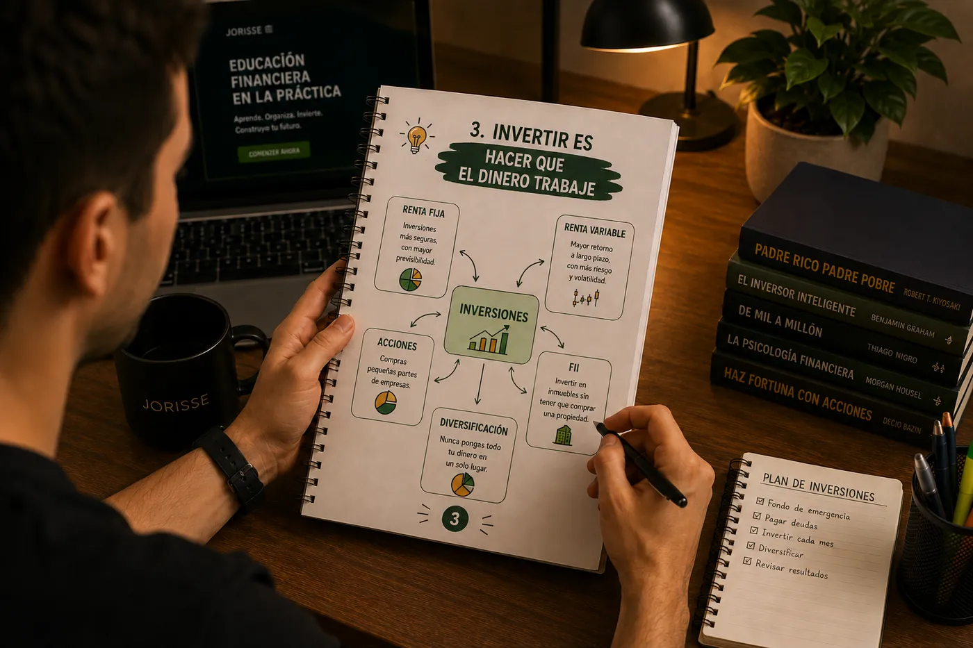 Ejemplo de mapa mental de educación financiera